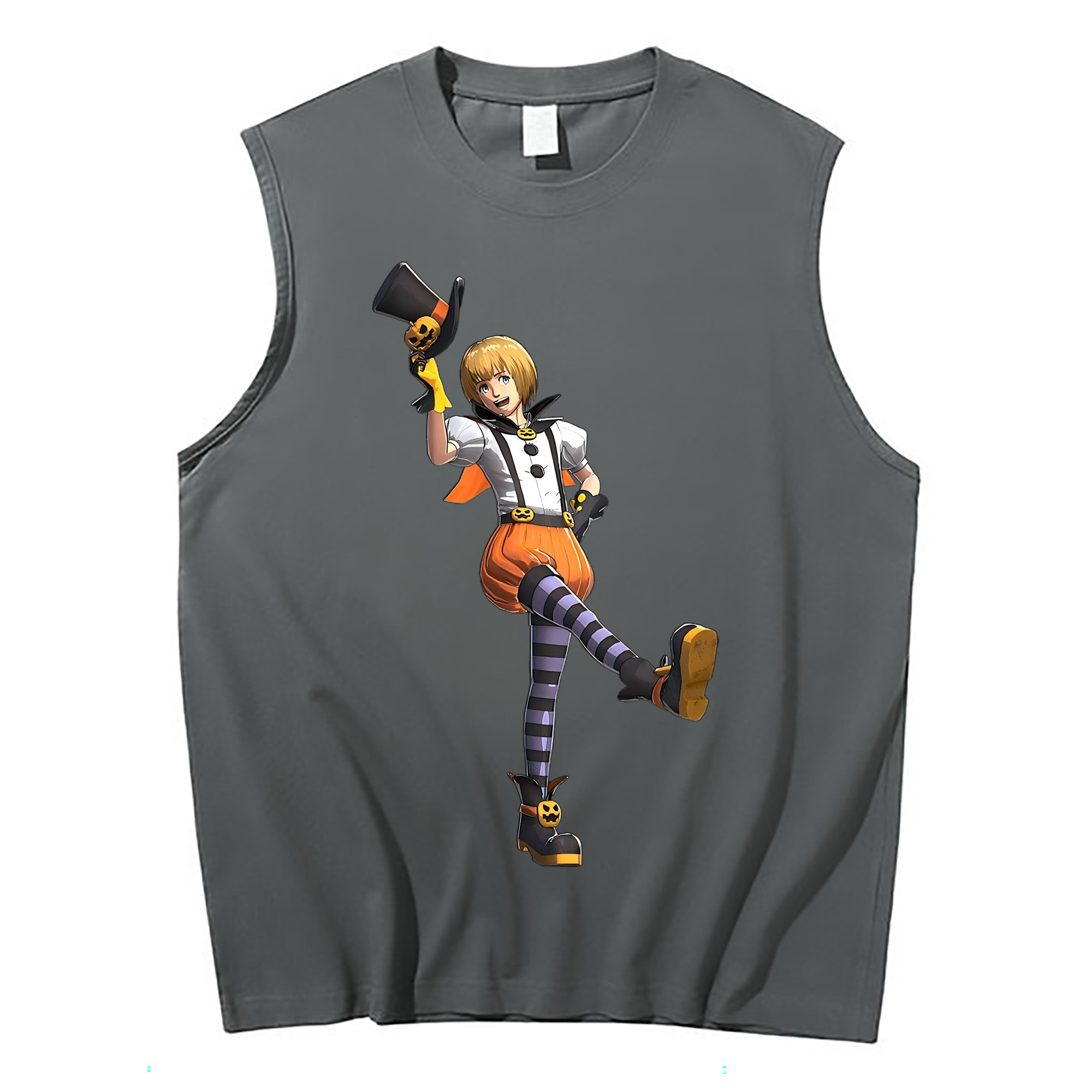 （画像用） 進撃の巨人 アルミン·アルレルト Attack on Titan Armin Arlert コットン100％タンクトップ（フロントプリント）